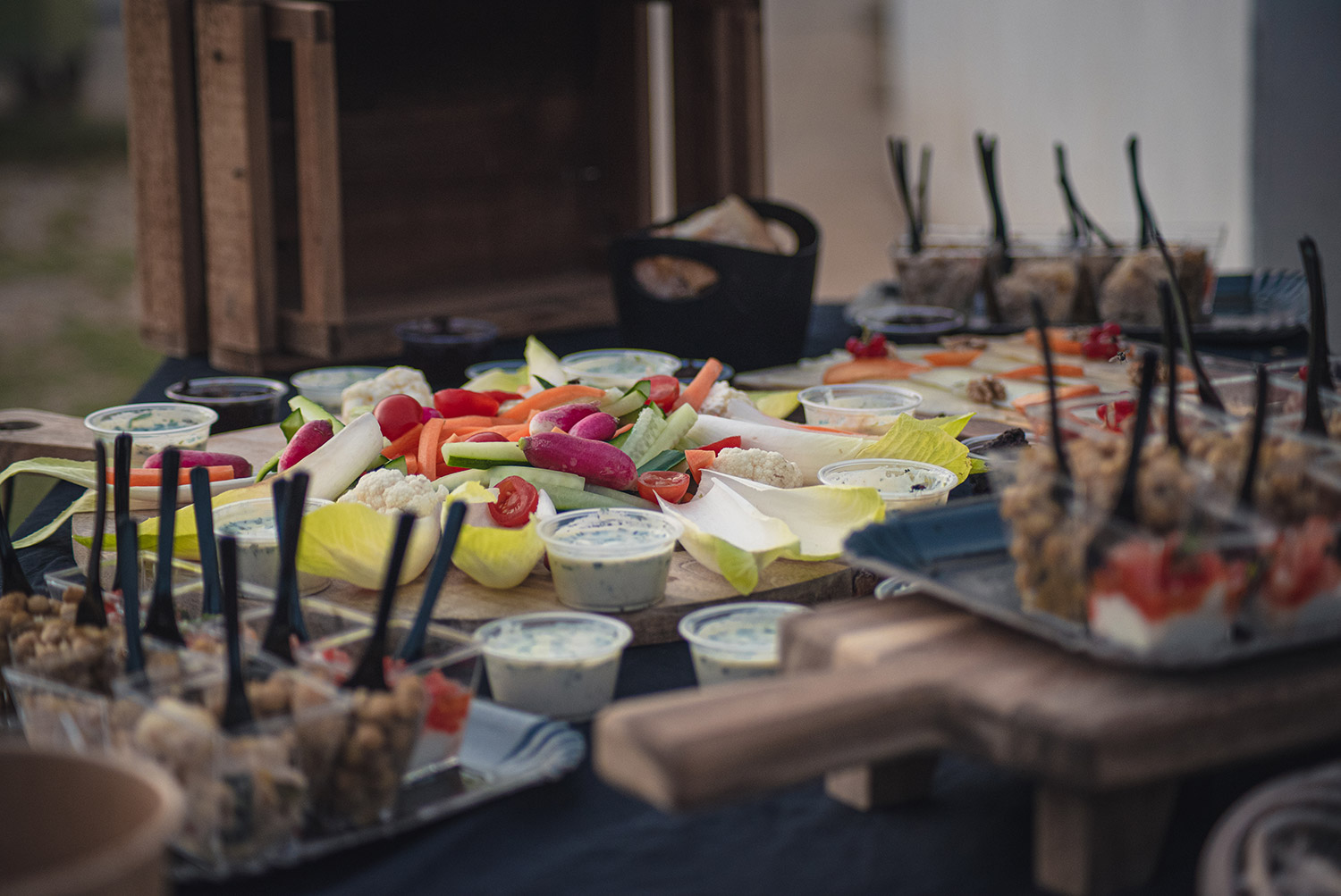Photo de décoration, buffet.